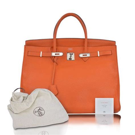 Hermes Birkin orange dust bag